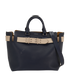 Belt Bag, &pound;270, Handbags, Navy, Leather, Front view